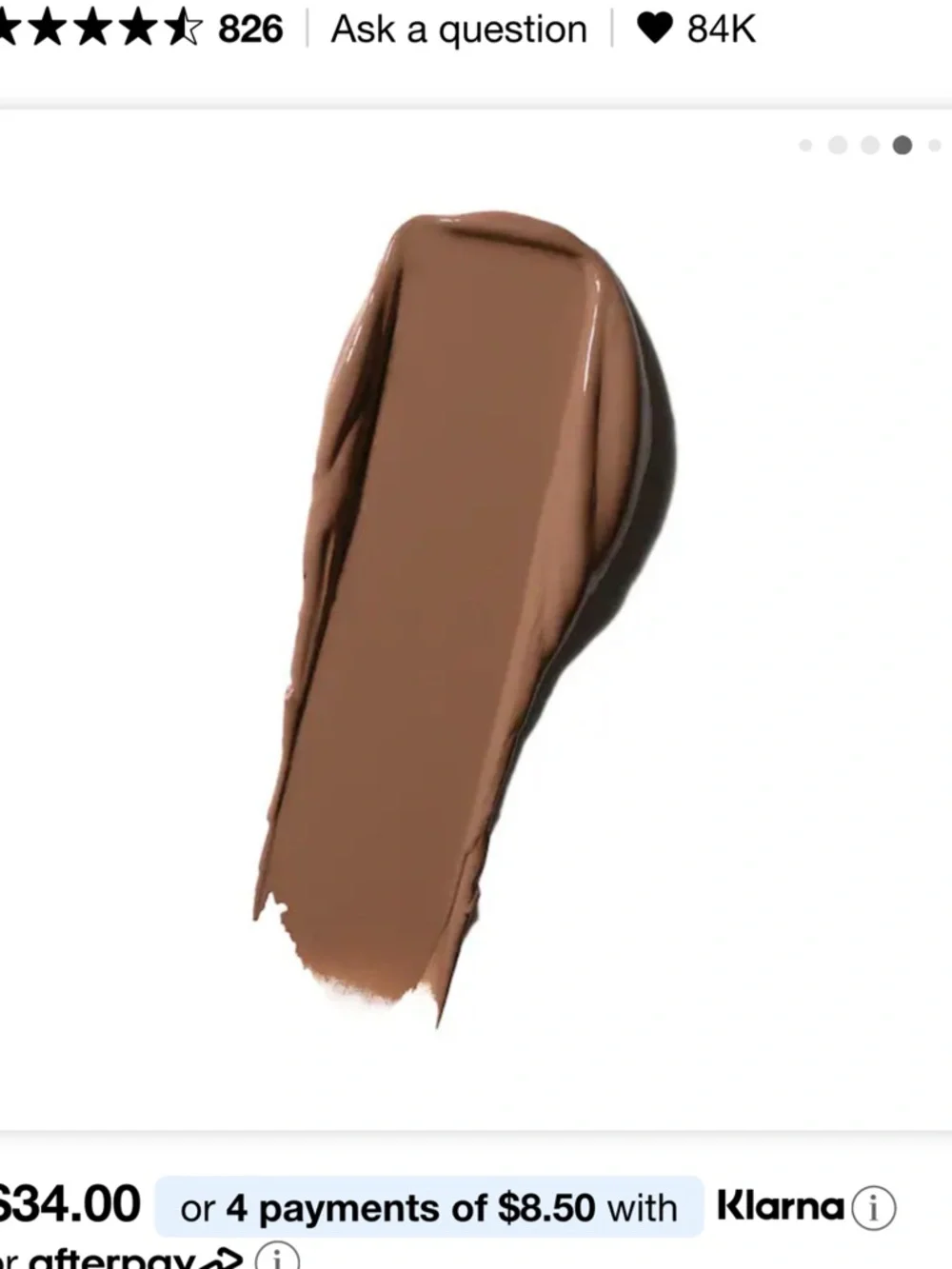 MAC Maxcimal Sleek Satin hydrating lipstick Stone 838 new in box - Picture 3 of 4